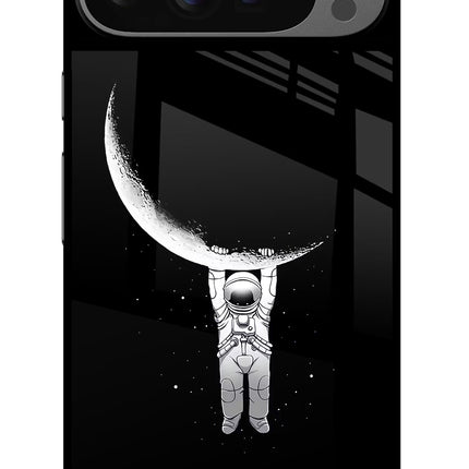 Moon Space Google Pixel 9 Pro XL Glass Case Back Cover by Casekaro