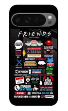 FRIENDS Google Pixel 9 Pro XL Glass Case Back Cover by Casekaro
