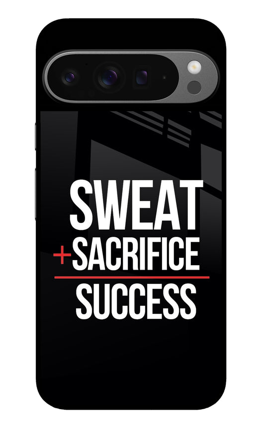 Sweat Sacrifice Success Google Pixel 9 Pro XL Glass Case