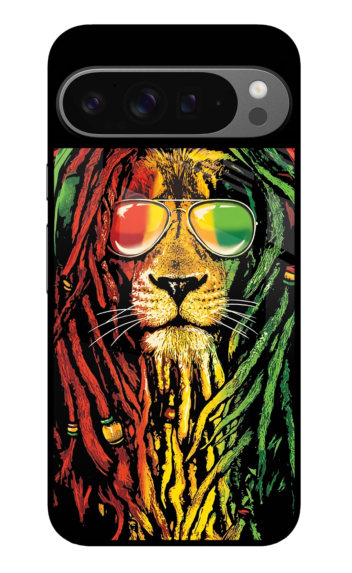 Rasta Lion Google Pixel 9 Pro XL Glass Case