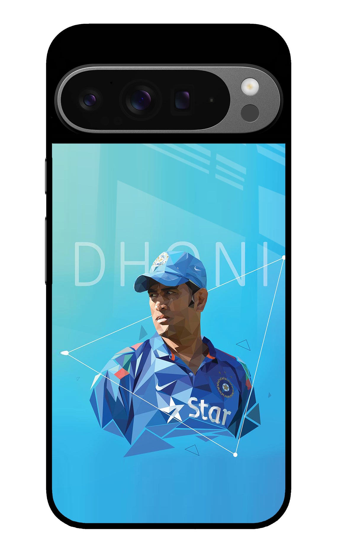 Dhoni Artwork Google Pixel 9 Pro XL Glass Case