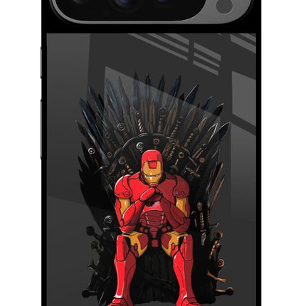 Ironman Throne Google Pixel 9 Pro XL Glass Case Back Cover by Casekaro