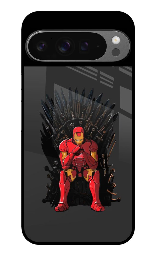 Ironman Throne Google Pixel 9 Pro XL Glass Case Back Cover by Casekaro
