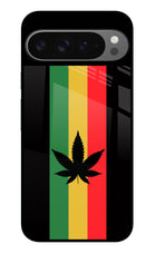 Weed Flag Google Pixel 9 Pro XL Glass Case Back Cover by Casekaro