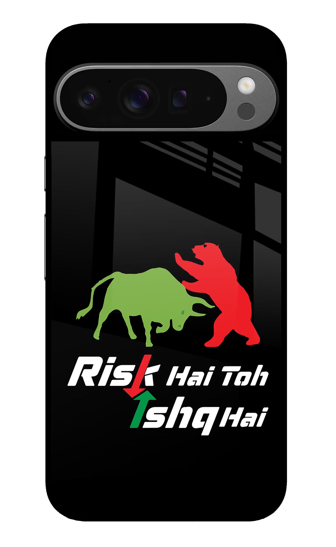 Risk Hai Toh Ishq Hai Google Pixel 9 Pro XL Glass Case Back Cover by Casekaro