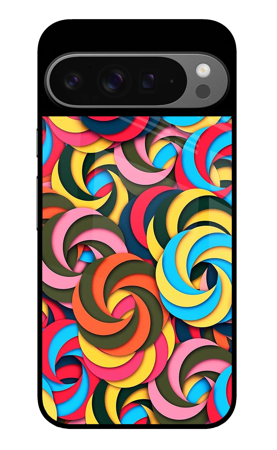 Spiral Pattern Google Pixel 9 Pro XL Glass Case