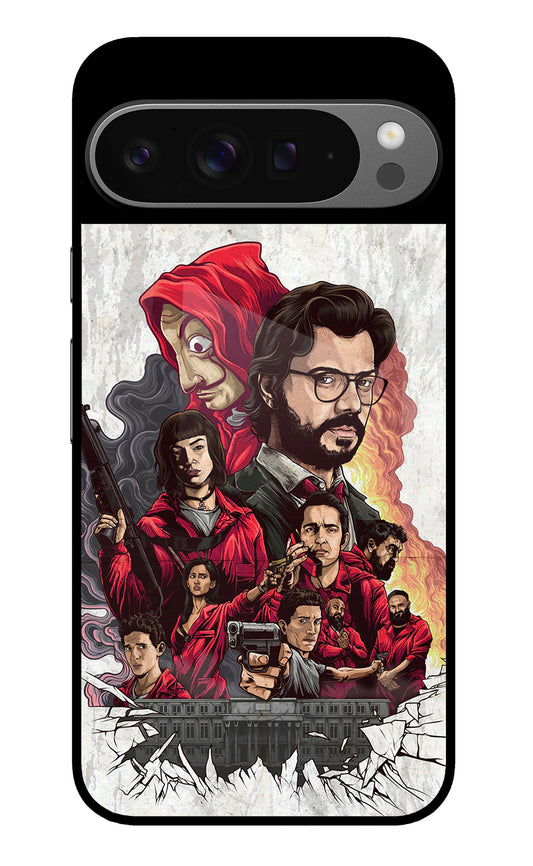 Money Heist Artwork Google Pixel 9 Pro XL Glass Case