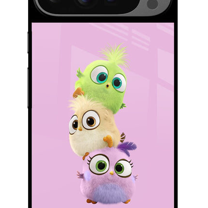 Cute Little Birds Google Pixel 9 Pro XL Glass Case