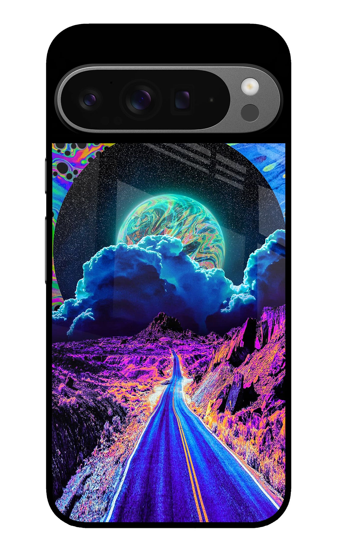 Psychedelic Painting Google Pixel 9 Pro XL Glass Case