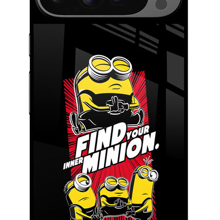 Find your inner Minion Google Pixel 9 Pro XL Glass Case Back Cover by Casekaro