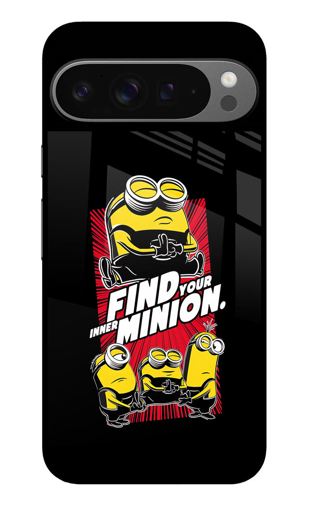 Find your inner Minion Google Pixel 9 Pro XL Glass Case Back Cover by Casekaro