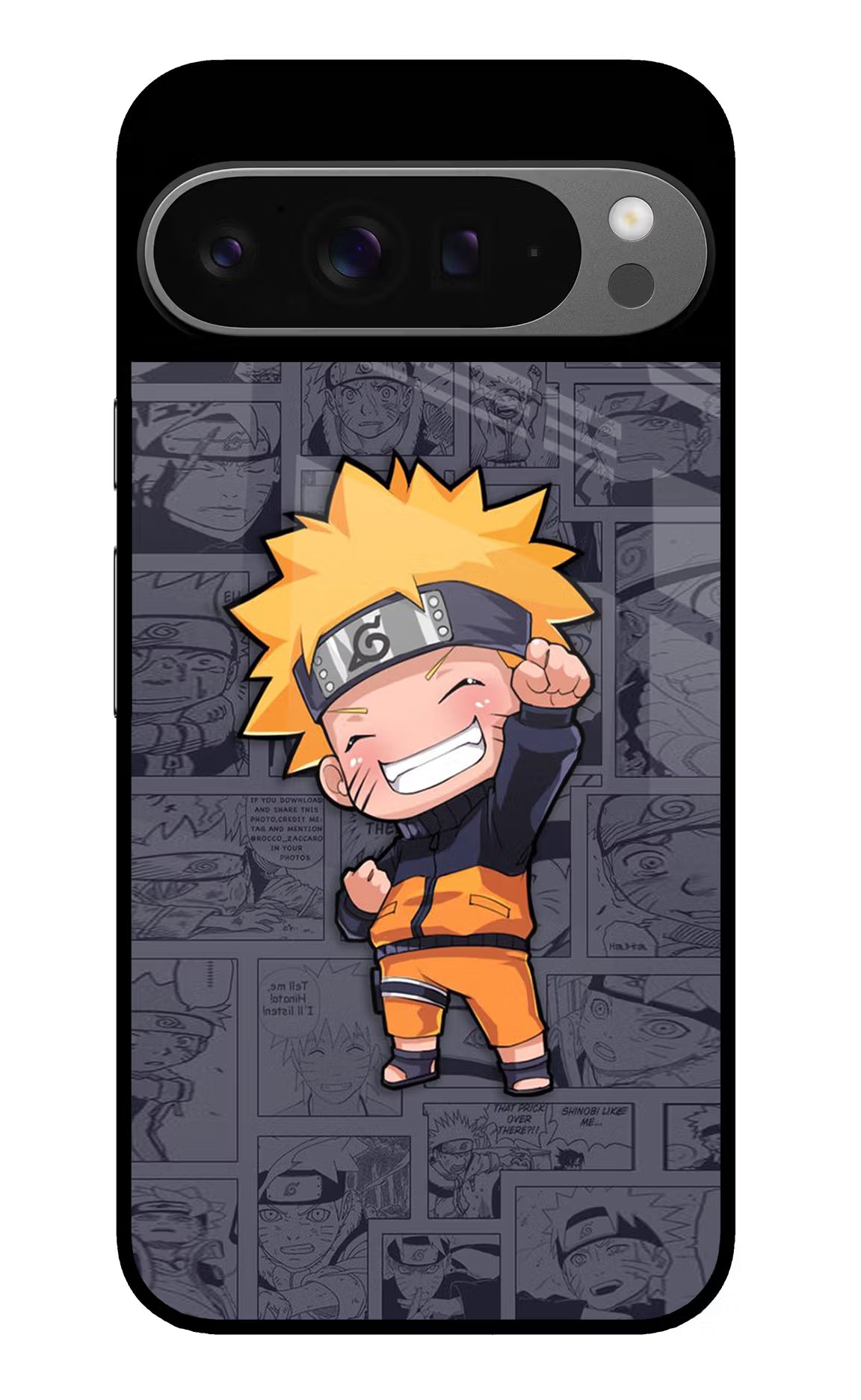 Chota Naruto Google Pixel 9 Pro XL Glass Case Back Cover by Casekaro