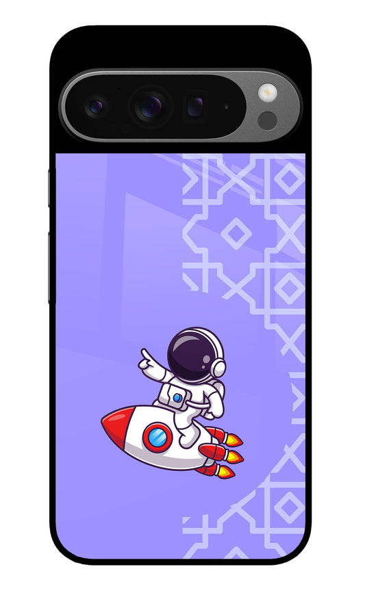 Cute Astronaut Google Pixel 9 Pro XL Glass Case