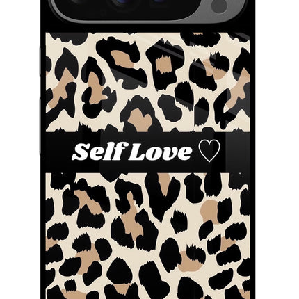 Leopard Print Self Love Google Pixel 9 Pro XL Glass Case