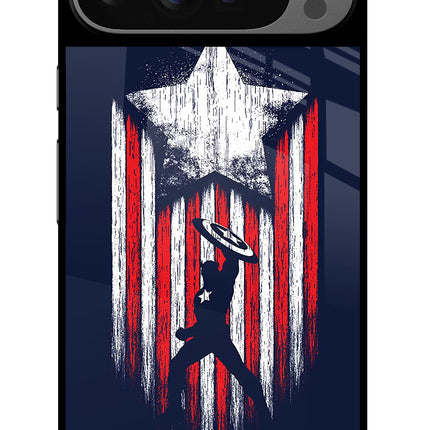 Captain America Marvel Art Google Pixel 9 Pro XL Glass Case