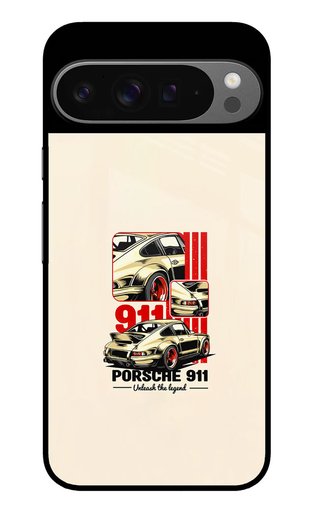 Classic Porsche 911 Google Pixel 9 Pro XL Glass Case