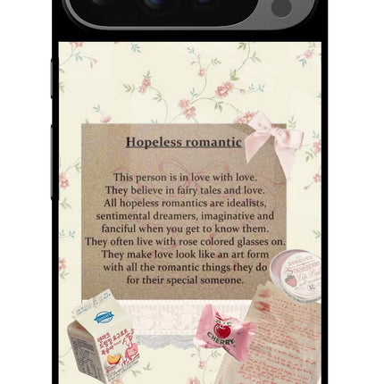 Hopeless Romantic Google Pixel 9 Pro XL Glass Case Back Cover by Casekaro