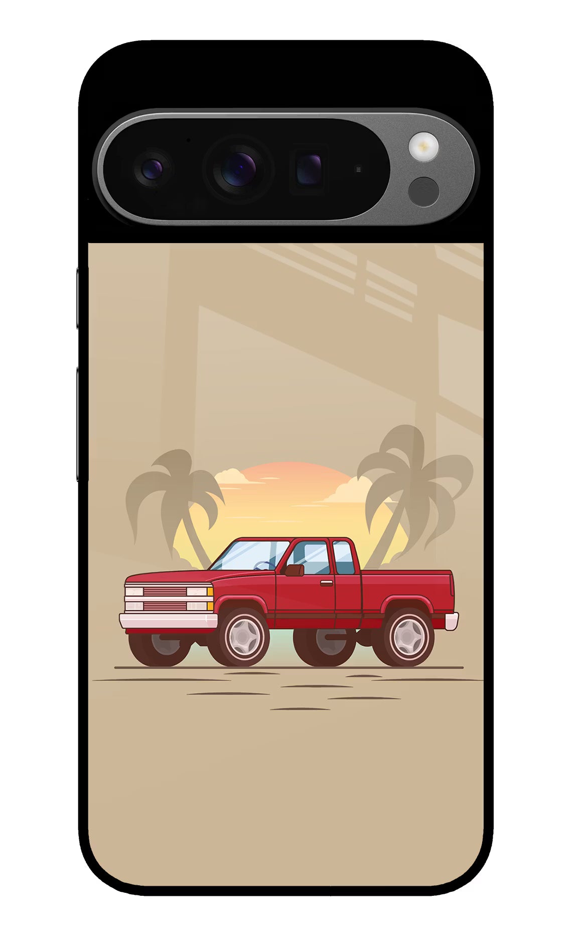 Desert Classic Drive Google Pixel 9 Pro XL Glass Case Back Cover by Casekaro