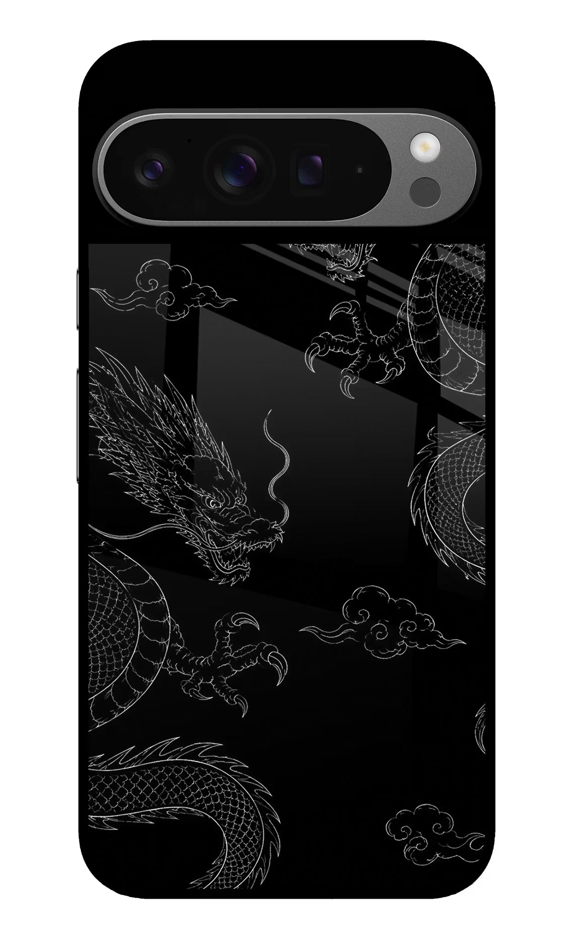 Twin Dragons Google Pixel 9 Pro XL Glass Case