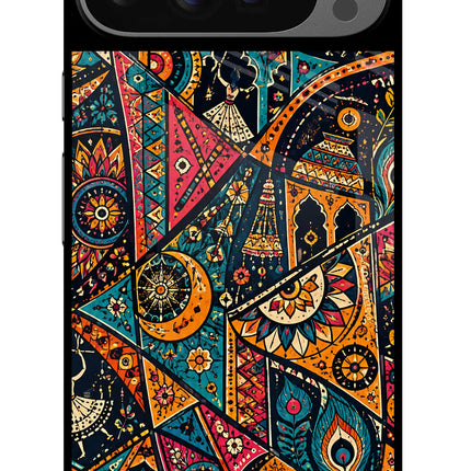 Folk Print Google Pixel 9 Pro XL Glass Case