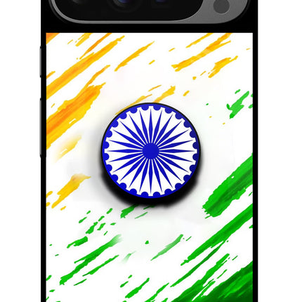 Indian Flag Ashoka Chakra Google Pixel 9 Pro XL Pop Case by Casekaro