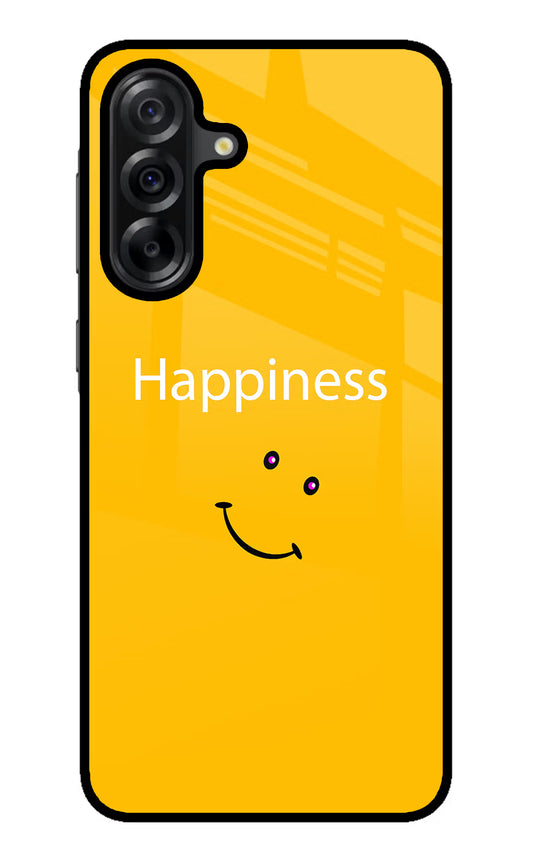 Happiness With Smiley Samsung A36 5G Glass Case