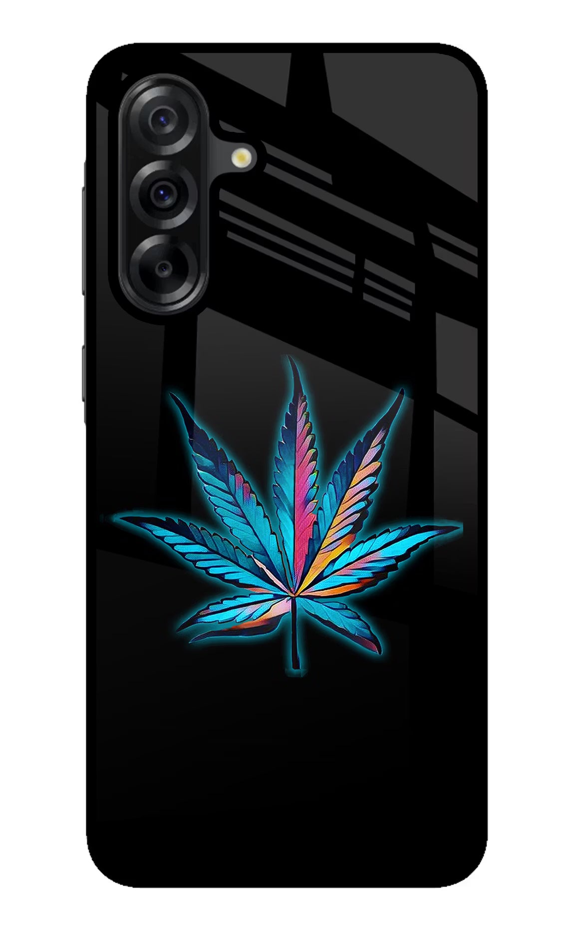 Weed Samsung A36 5G Glass Case Back Cover by Casekaro