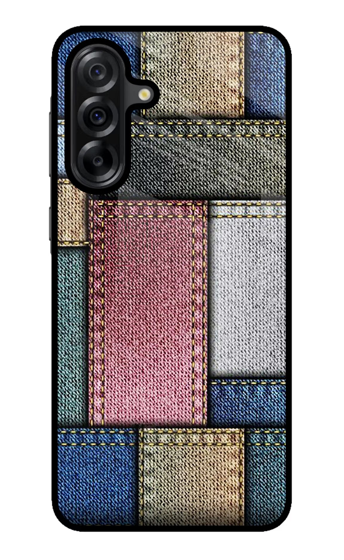 Multicolor Jeans Samsung A36 5G Glass Case