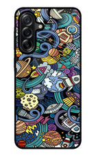Space Abstract Samsung A36 5G Glass Case Back Cover by Casekaro