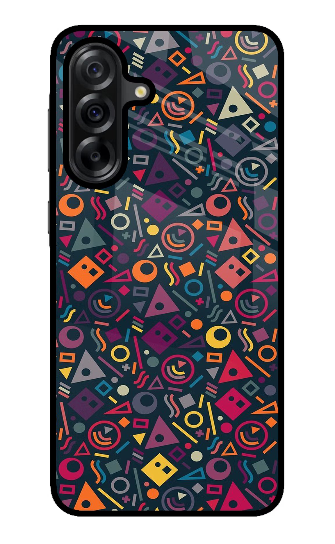 Geometric Abstract Samsung A36 5G Glass Case Back Cover by Casekaro