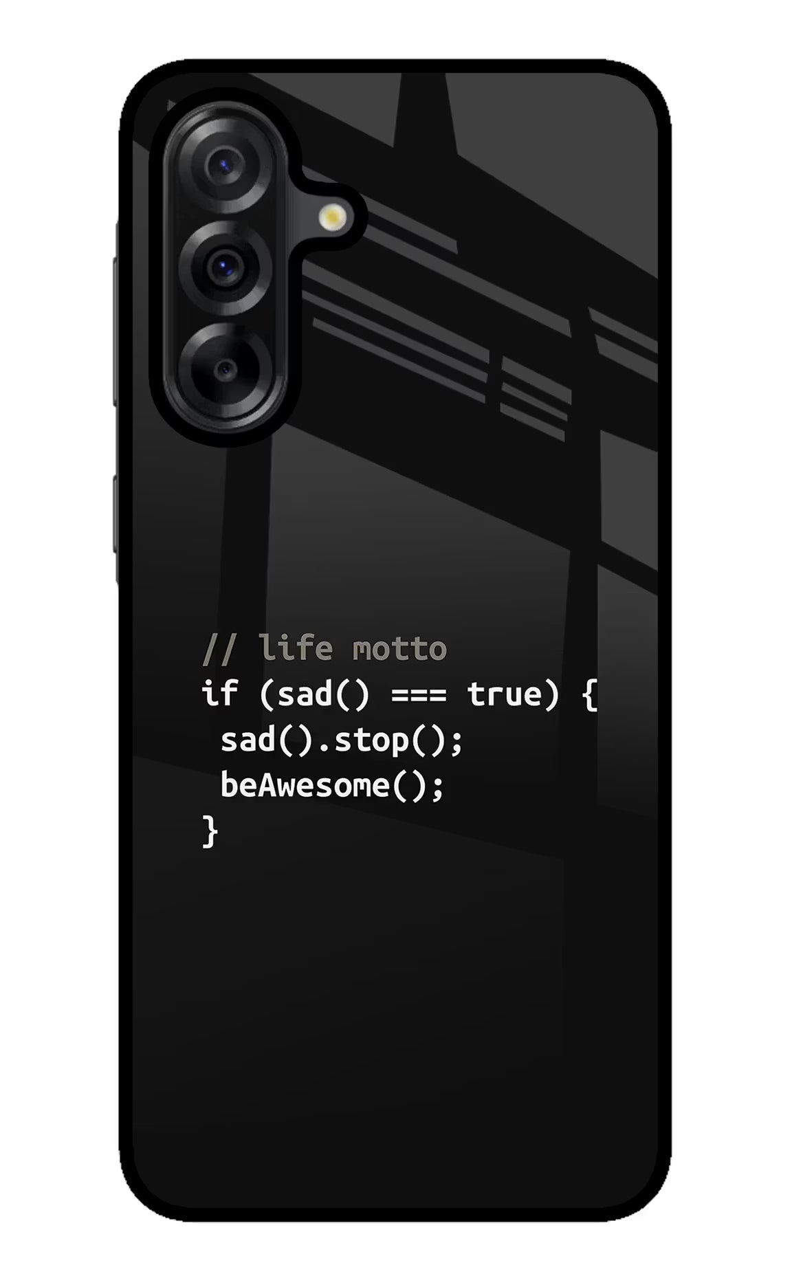 Life Motto Code Samsung A36 5G Glass Case