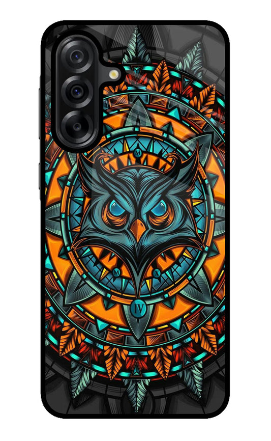 Angry Owl Art Samsung A36 5G Glass Case