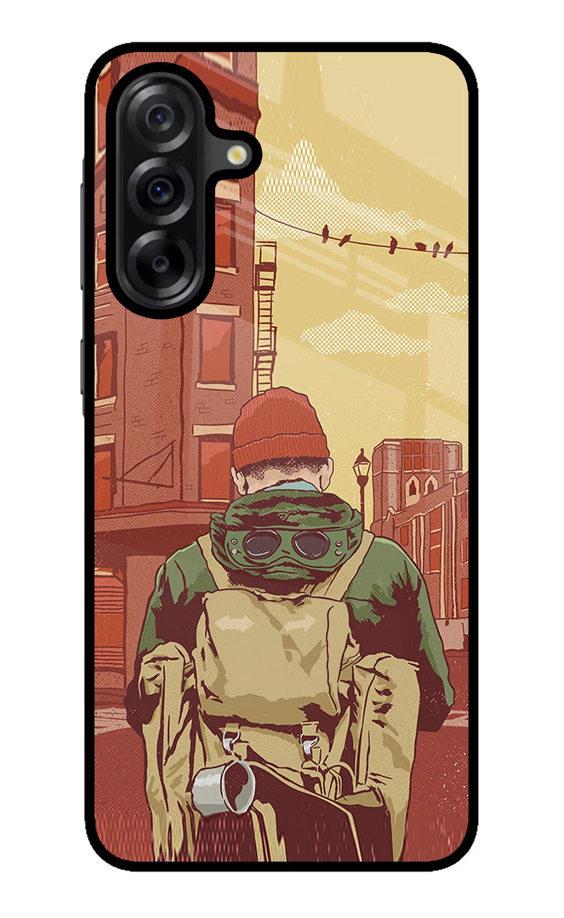 Adventurous Samsung A36 5G Glass Case Back Cover by Casekaro