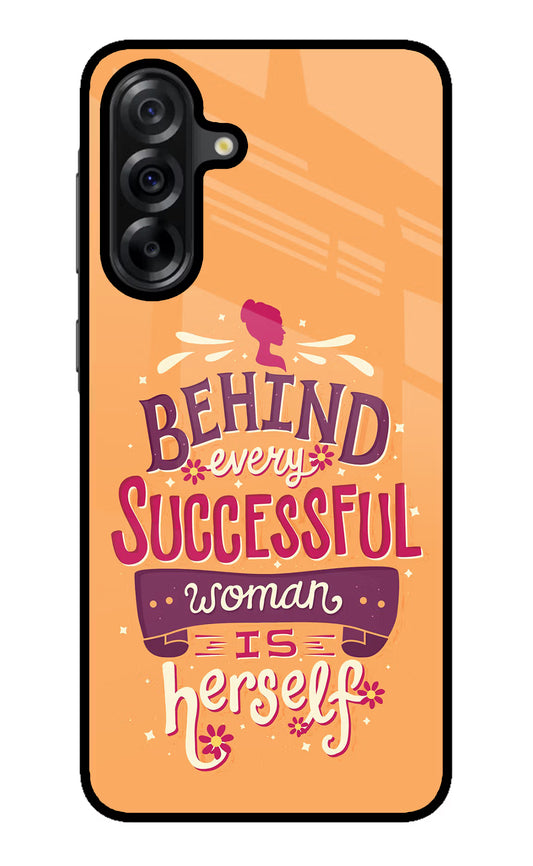 Behind Every Successful Woman There Is Herself Samsung A36 5G Glass Case