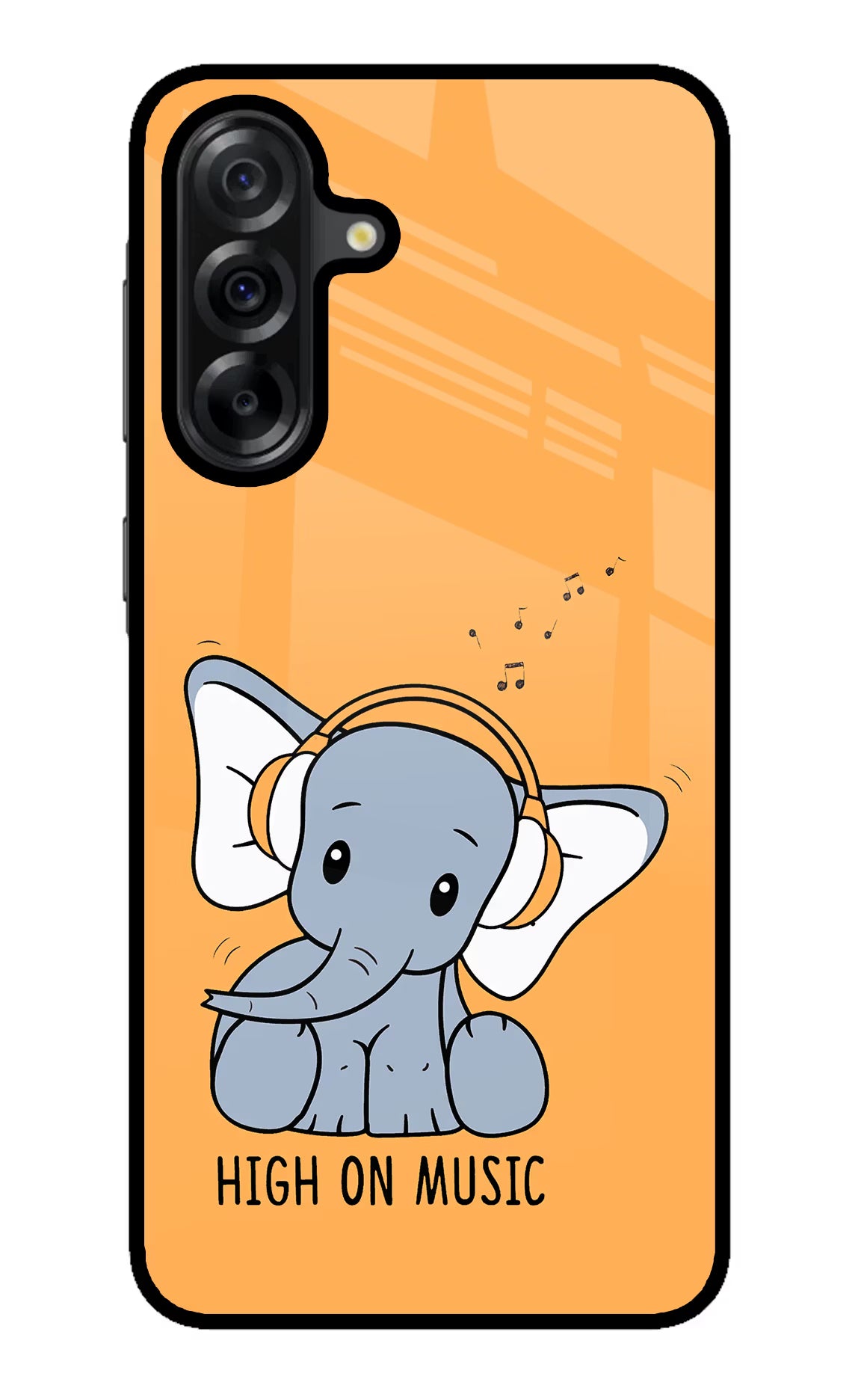 High On Music Samsung A36 5G Glass Case