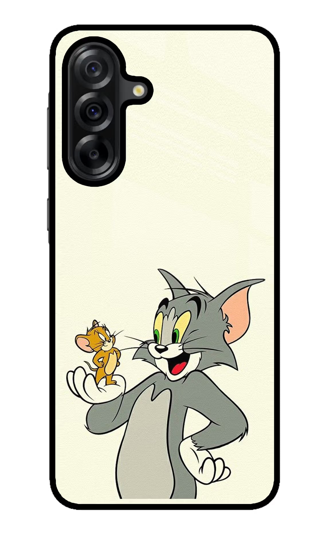 Tom & Jerry Samsung A36 5G Glass Case Back Cover by Casekaro