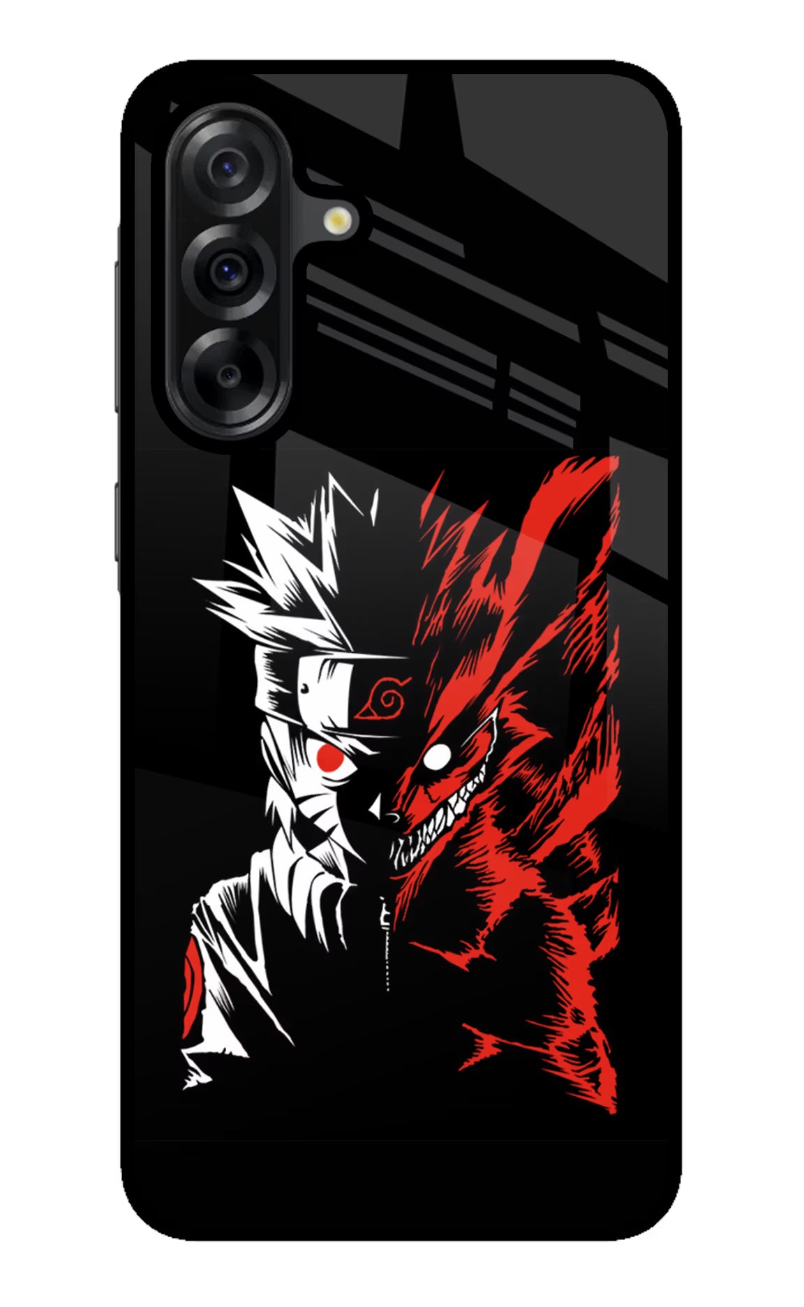 Naruto Two Face Samsung A36 5G Glass Case Back Cover by Casekaro