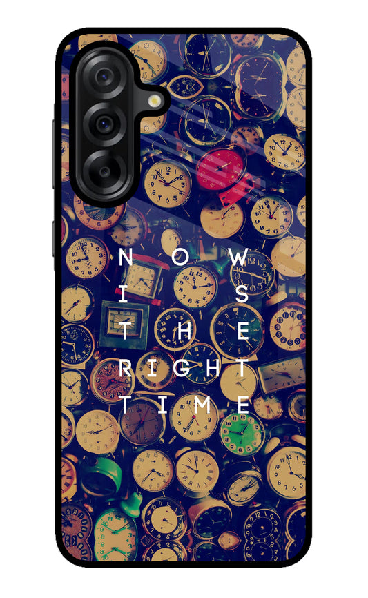 Now is the Right Time Quote Samsung A36 5G Glass Case