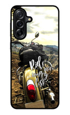 Ride More Worry Less Samsung A36 5G Glass Case Back Cover by Casekaro