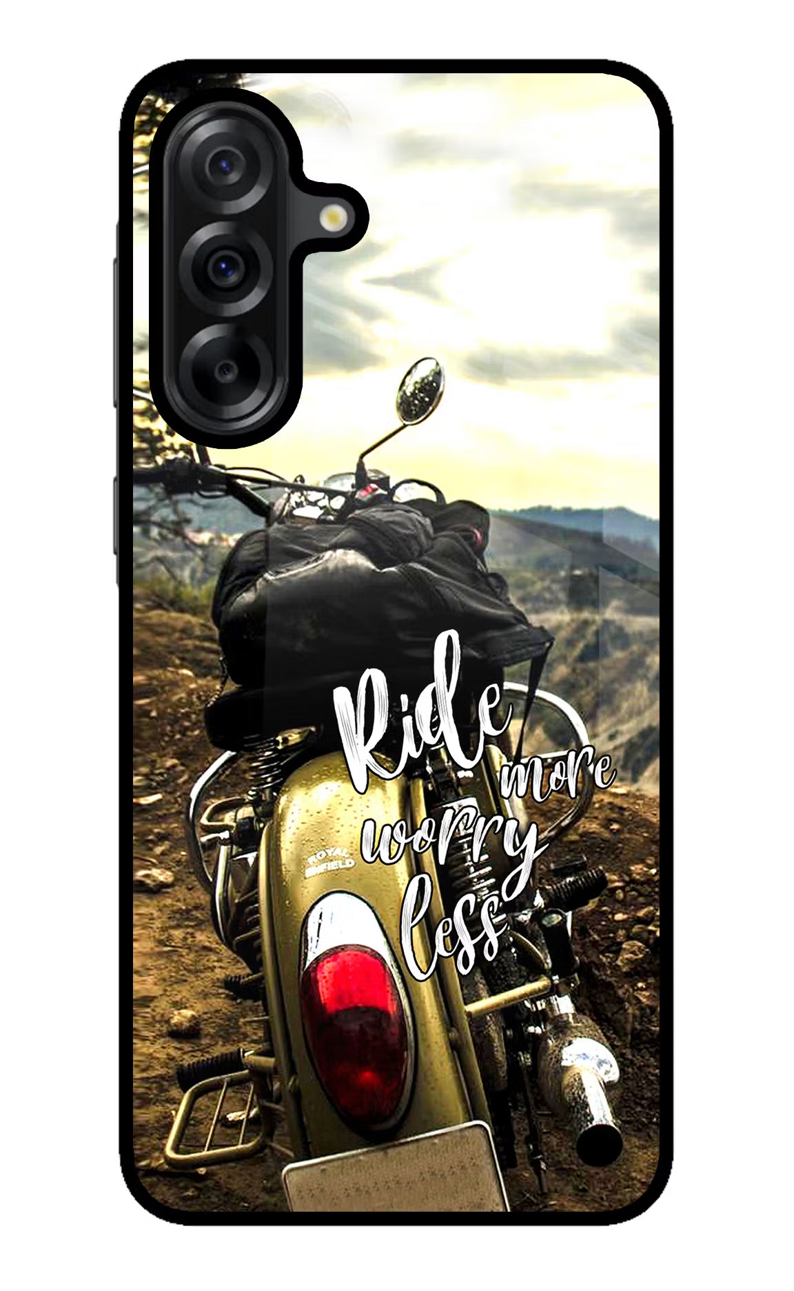 Ride More Worry Less Samsung A36 5G Glass Case
