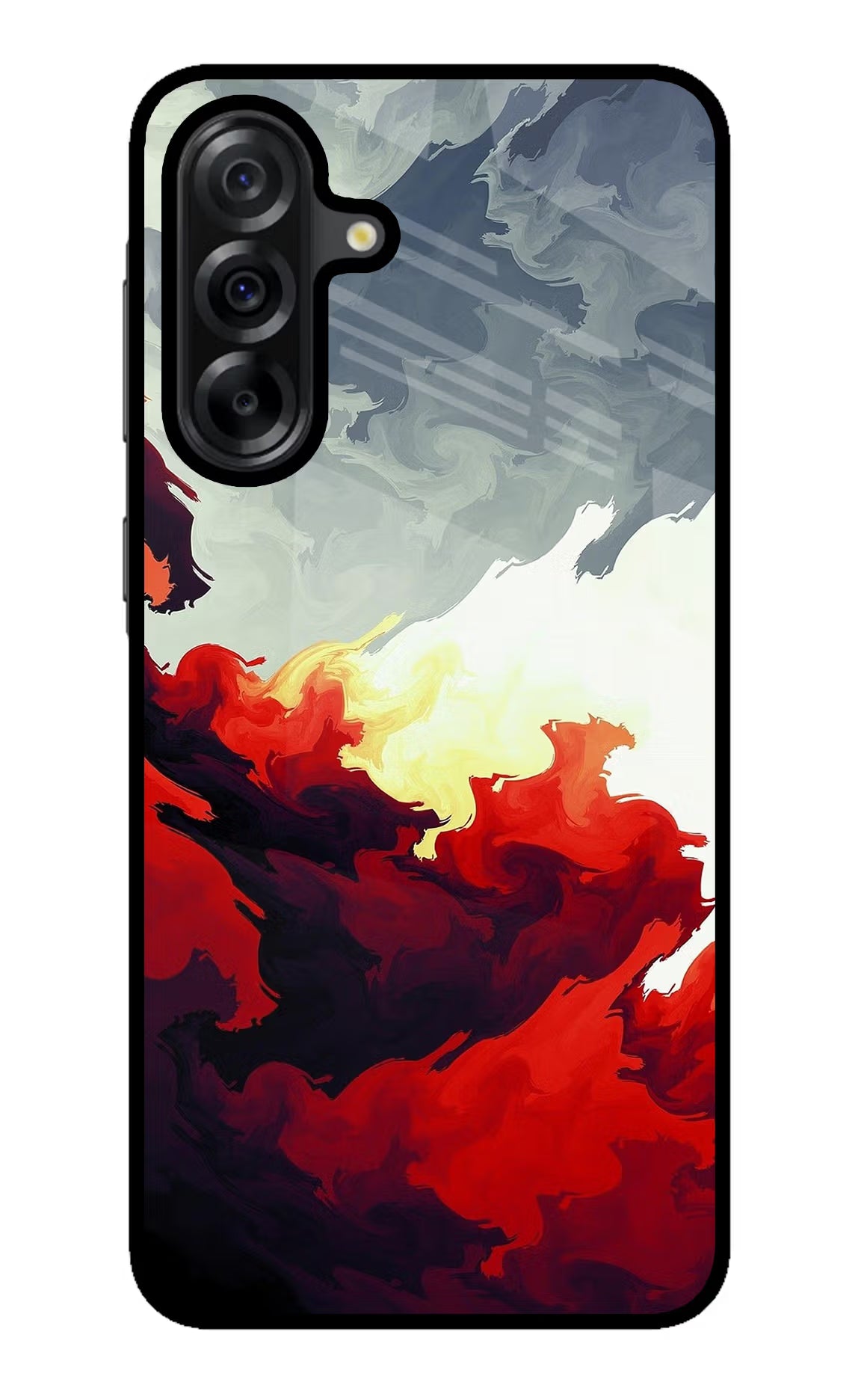 Fire Cloud Samsung A36 5G Glass Case