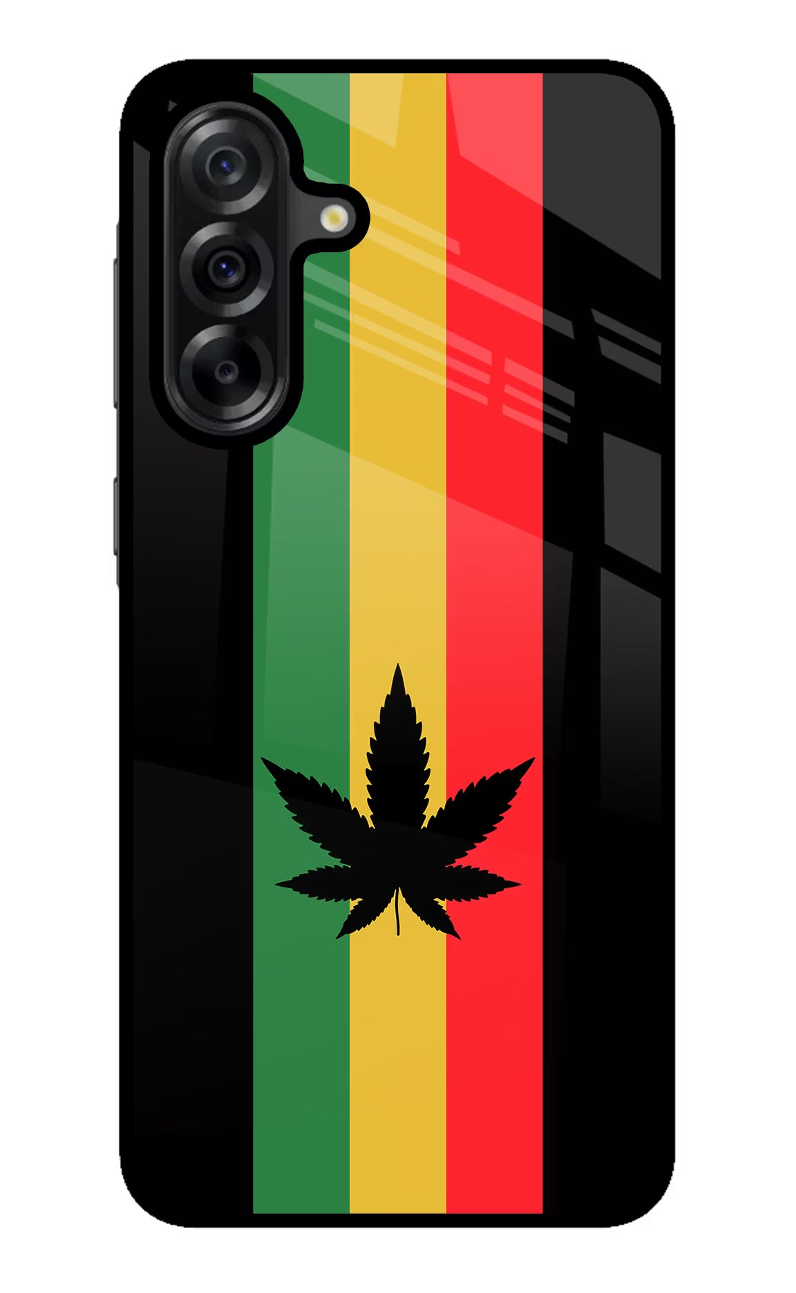 Weed Flag Samsung A36 5G Glass Case Back Cover by Casekaro