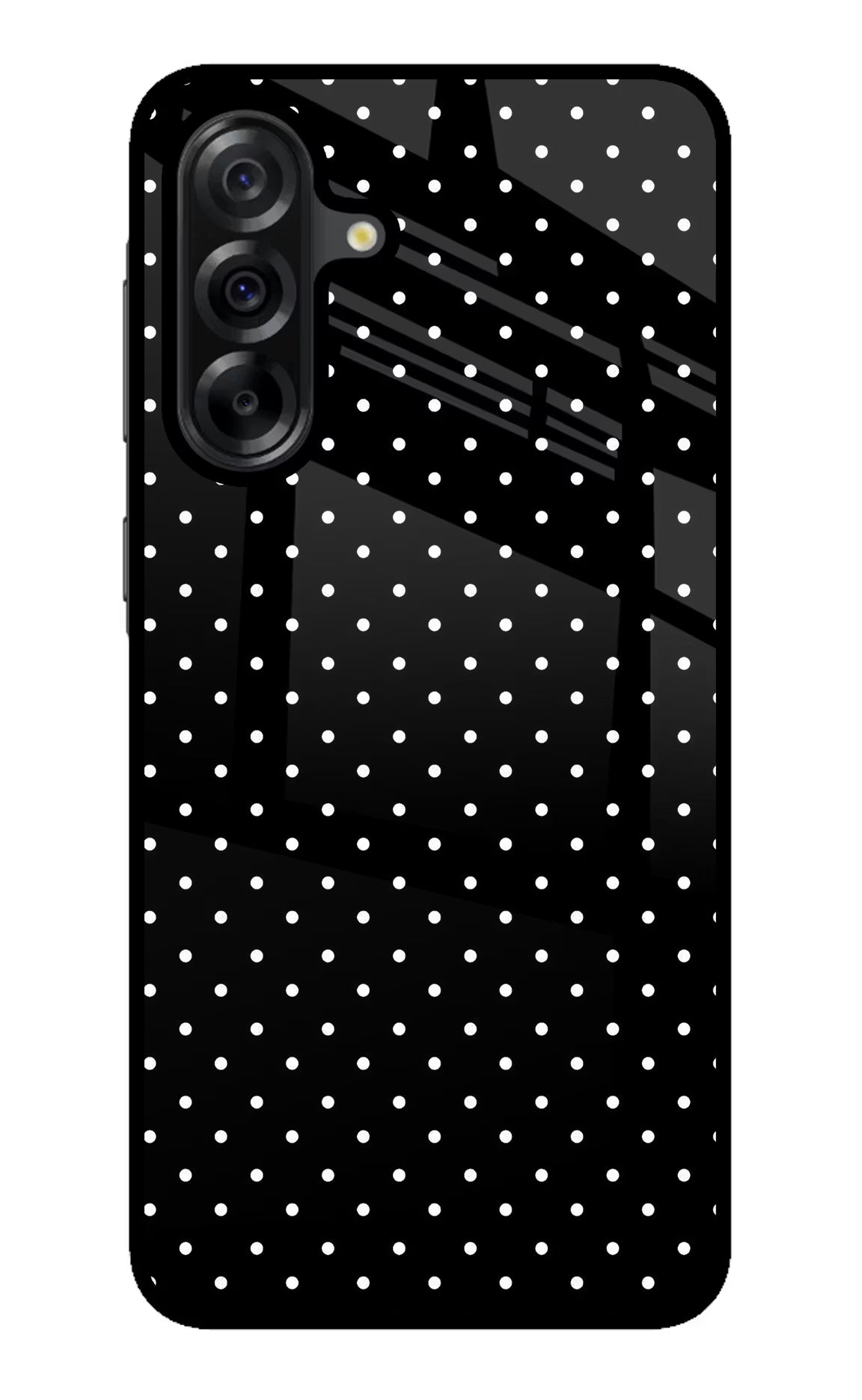 White Dots Samsung A36 5G Glass Case