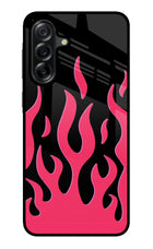 Fire Flames Samsung A36 5G Glass Case Back Cover by Casekaro