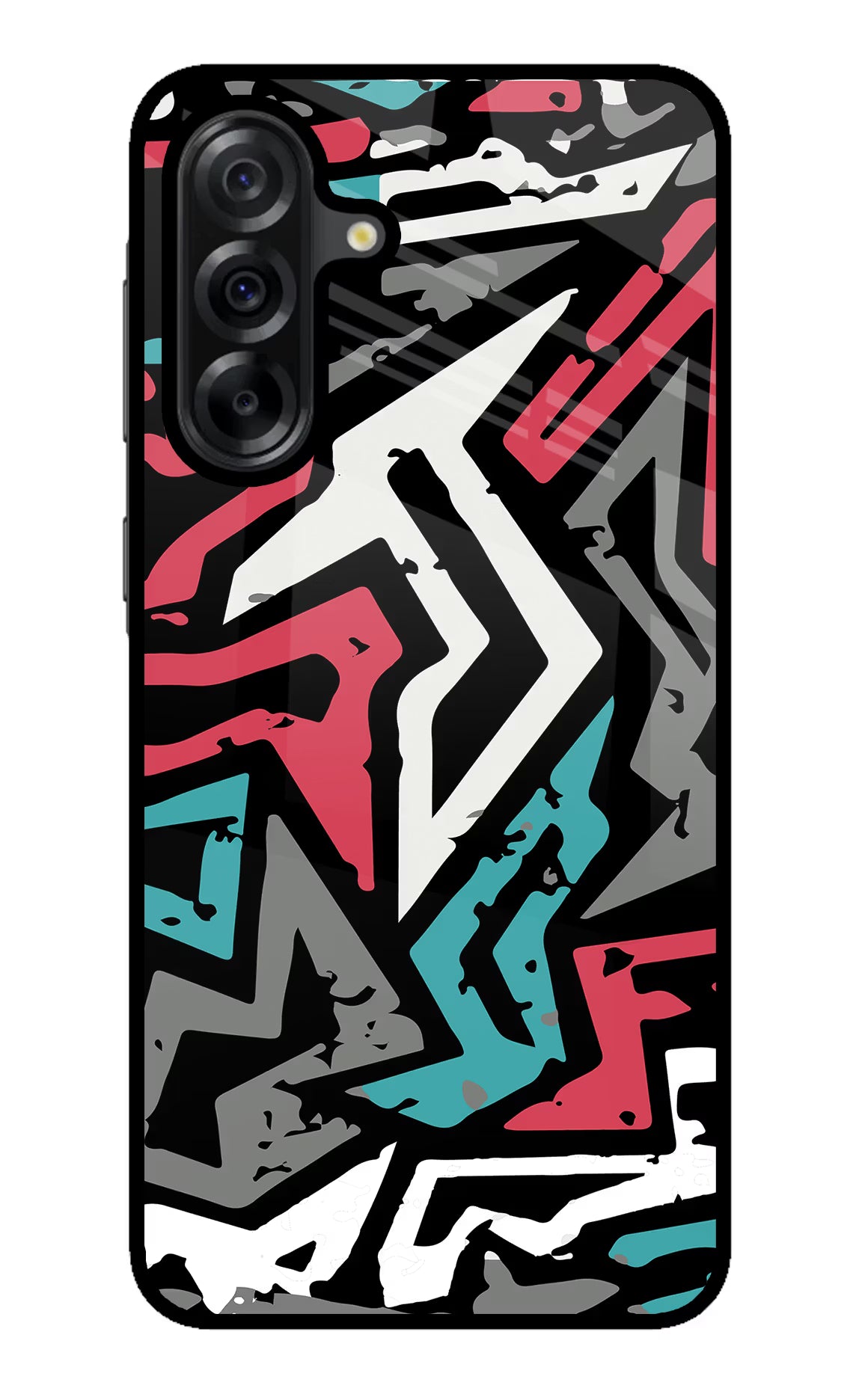 Geometric Graffiti Samsung A36 5G Glass Case