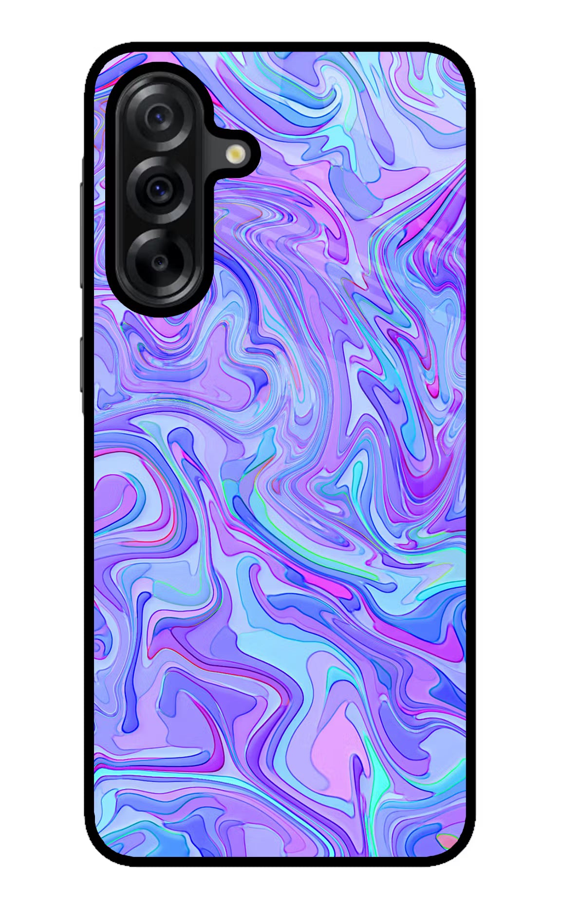 Glitter Samsung A36 5G Glass Case Back Cover by Casekaro