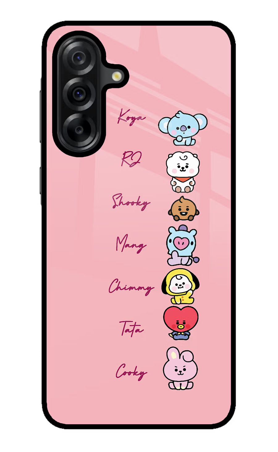BTS names Samsung A36 5G Back Cover, Metal case