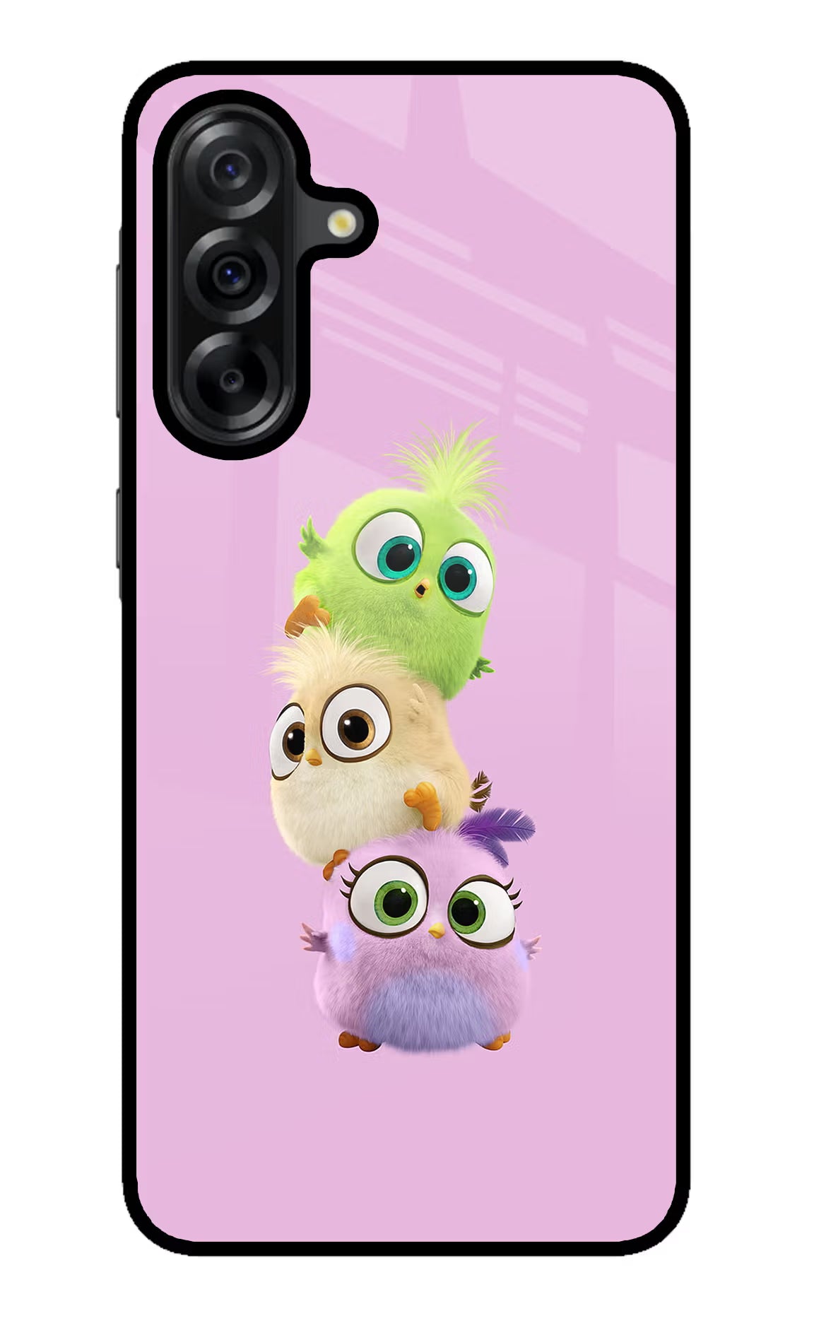Cute Little Birds Samsung A36 5G Glass Case Back Cover by Casekaro