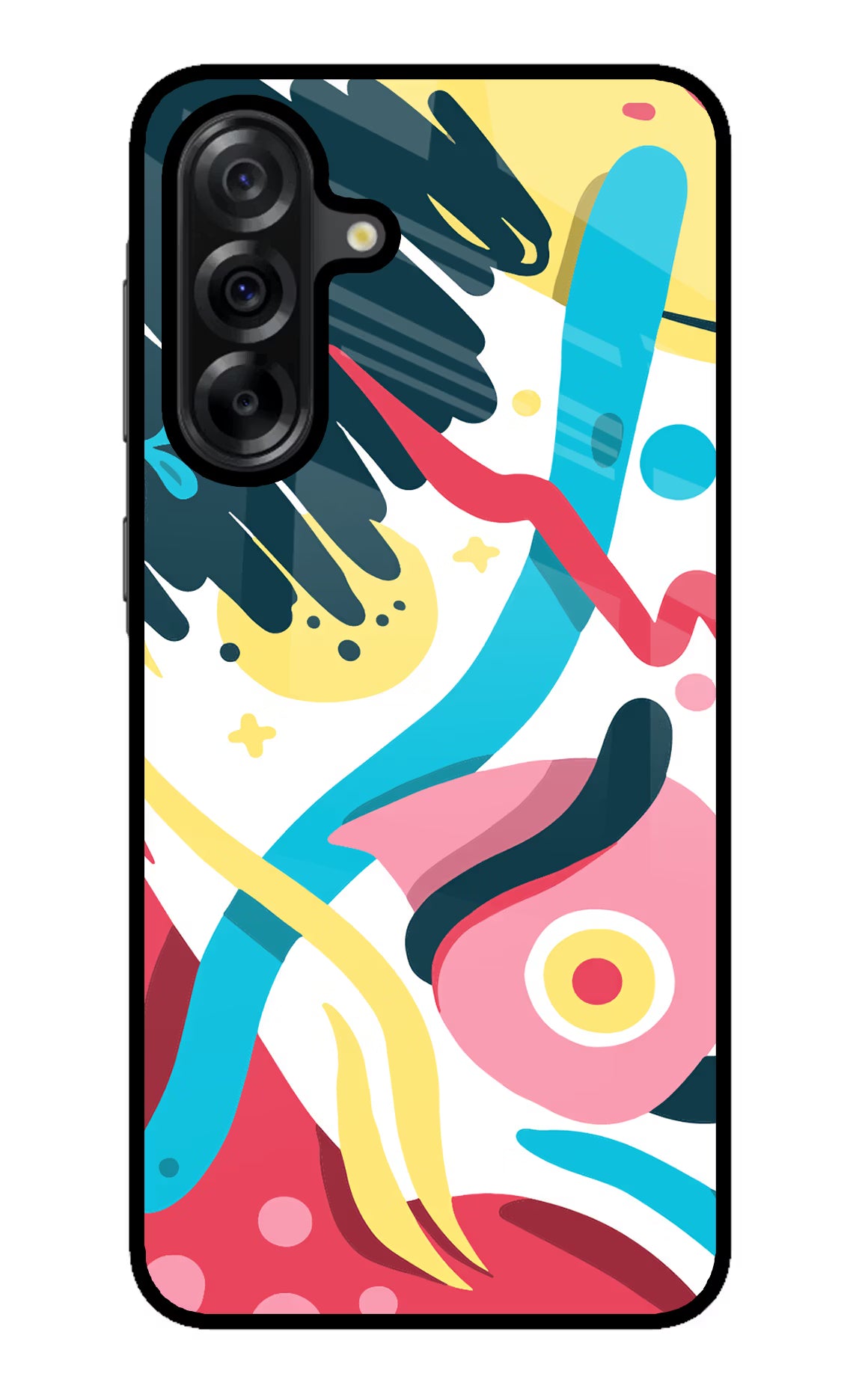 Trippy Samsung A36 5G Glass Case Back Cover by Casekaro