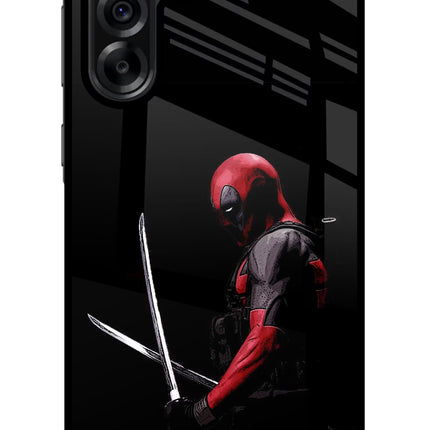 Deadpool Samsung A36 5G Glass Case Back Cover by Casekaro